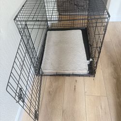 Large Dog Crate With Pad 