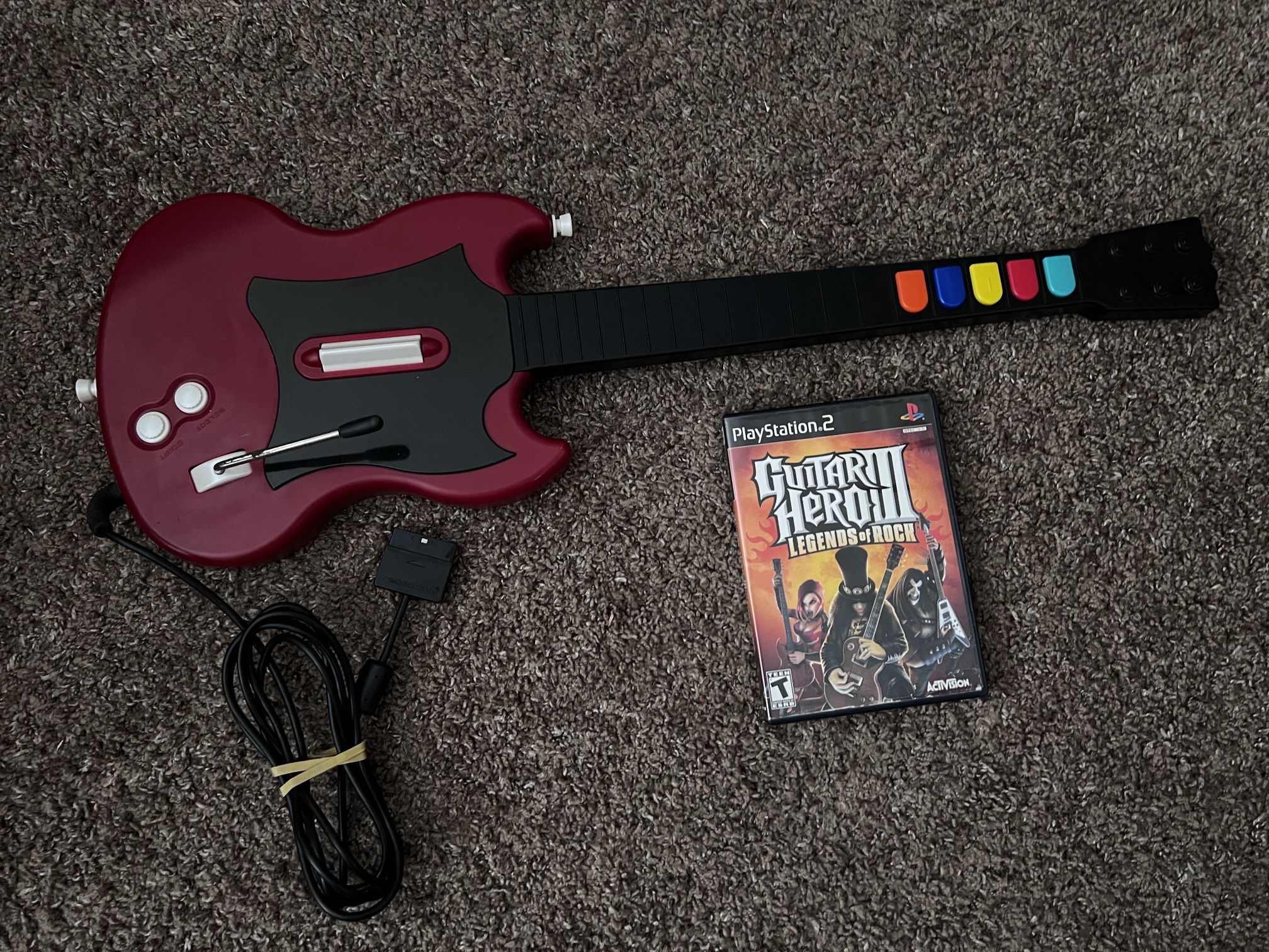 Guitar Hero Guitar PS2 With GH3 Game