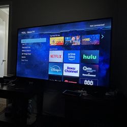 65” TCL 4k Qled Roku 