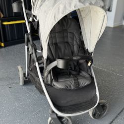 Graco Ready2Grow LX 2.0 Double Stroller Features Bench Seat and Standing Platform