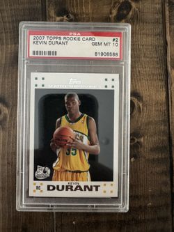 2007 Topps Kevin Durant Rookie Card Gem Mt 10
