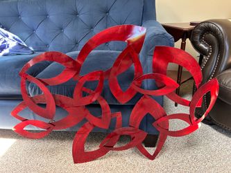 Metal Red Wall Art