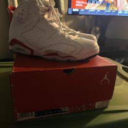 Jordan 6 Red And White 