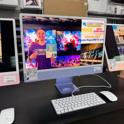 iMac 24 inch 2021 M1 Chip 8GB RAM 256GB SSD Purple with Store Warranty and Financing Available