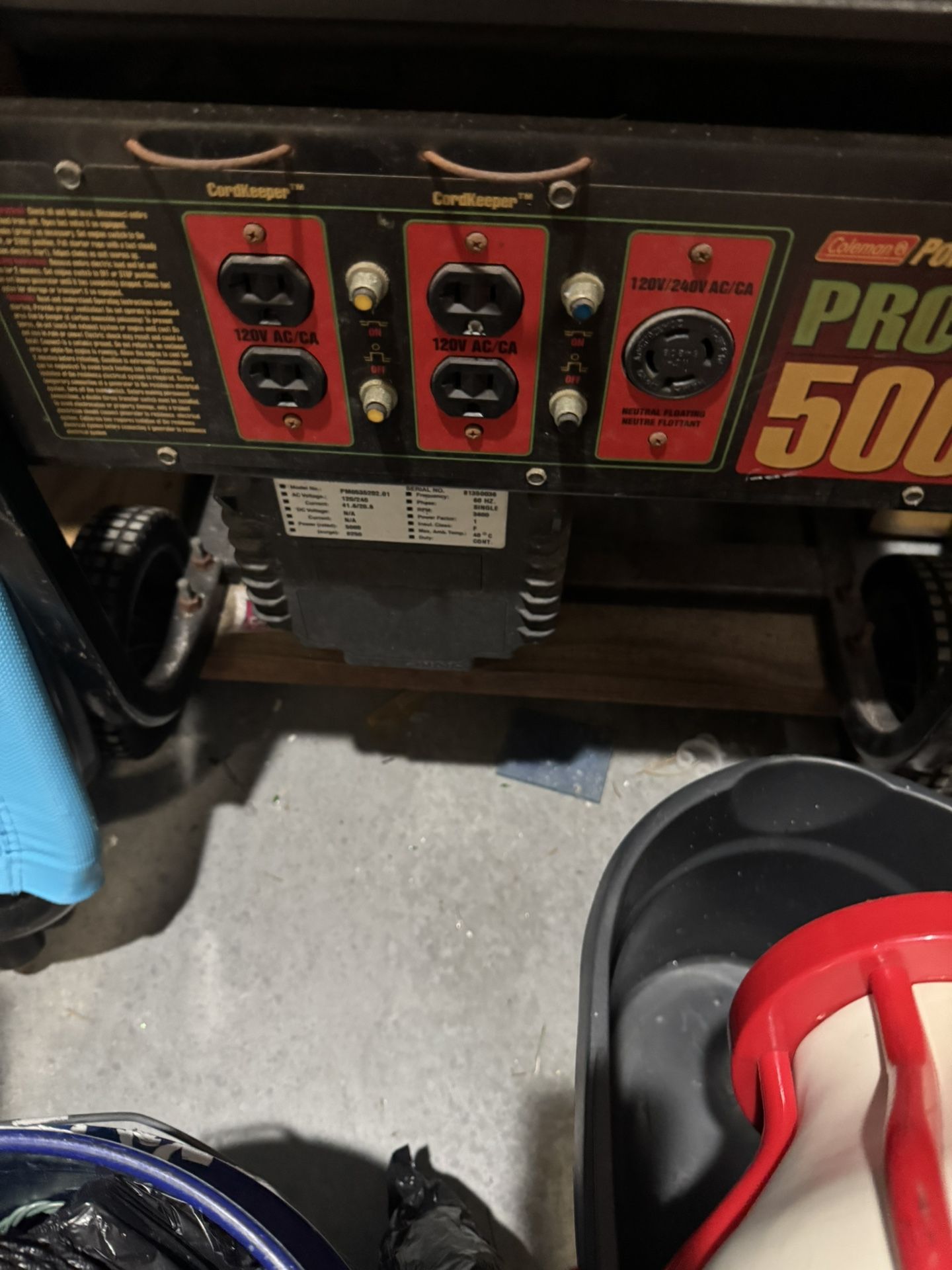 Coleman pro 500 Generator