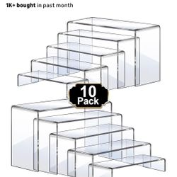 Acrylic Risers 10 Pack