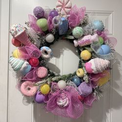Candyland Christmas Theme Wreath 