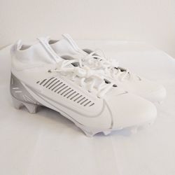 Nike Vapor Edge Pro 360 2 White Silver Football Cleats 