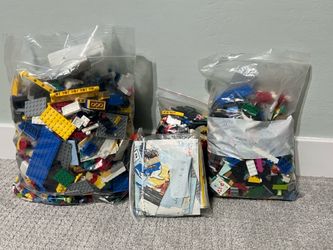 Legos a lot in Bags