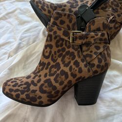 LEOPARD Ankle  Boots!!! Leopard.  Never Worn‼️ Sexy