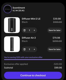 “Luxury Scentiment Oil Diffuser”