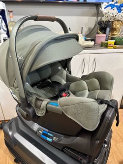 Nuna PIPA rx Infant Car Seat with RELX Base in the Pine color way Limited Edition