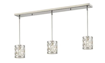 Z-Lite  Almet 3 Light Island/Billiard in Brushed Nickel