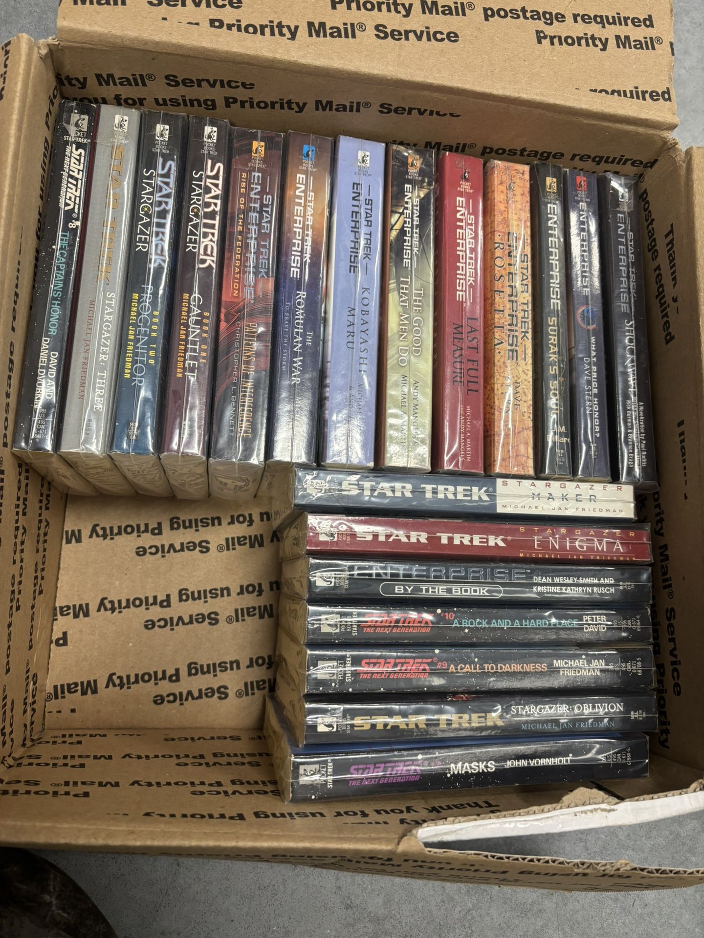 Star Trek mixed book Lot paperback 80 books. 