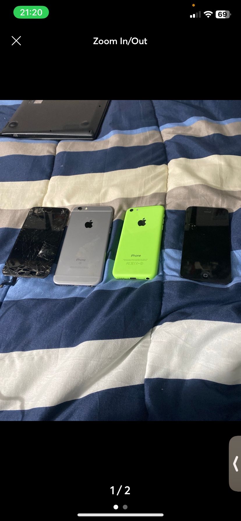 Apple iPhone 7 and 5c