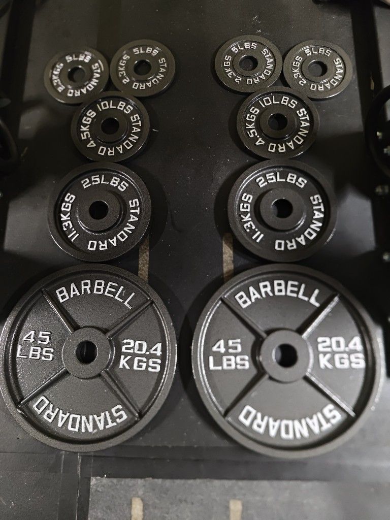 180lb Brand New Olympic Weight Plate Set