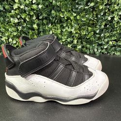 Jordan 6 Kids Sz toddler 9c Black/University Red/ White Shoes