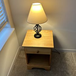 Lamp And Nightstand 