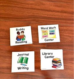 Center learning rotation 75 activity cards-LIKE NEW-teacher, Classroom, writing, reading