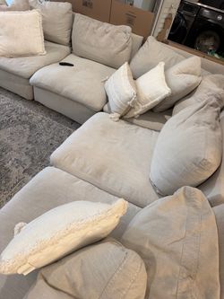 Cream colored couch