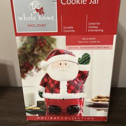 New Vintage 14” Santa Cookie Jar Never Out Of Box