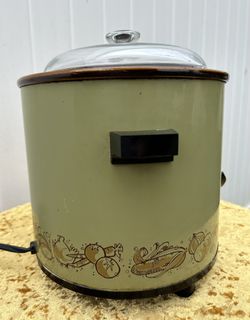 Vintage Avocado Green Rival Crock Pot Slow Cooker 3100/2 working condition