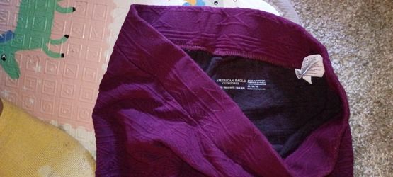 Leggings Stretchy yoga Pants American Eagle 🦅 Size Medium Purple 