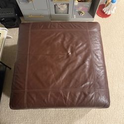 leather ottoman