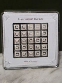 25x 1 gram Silver Bar - Geiger Edelmetalle