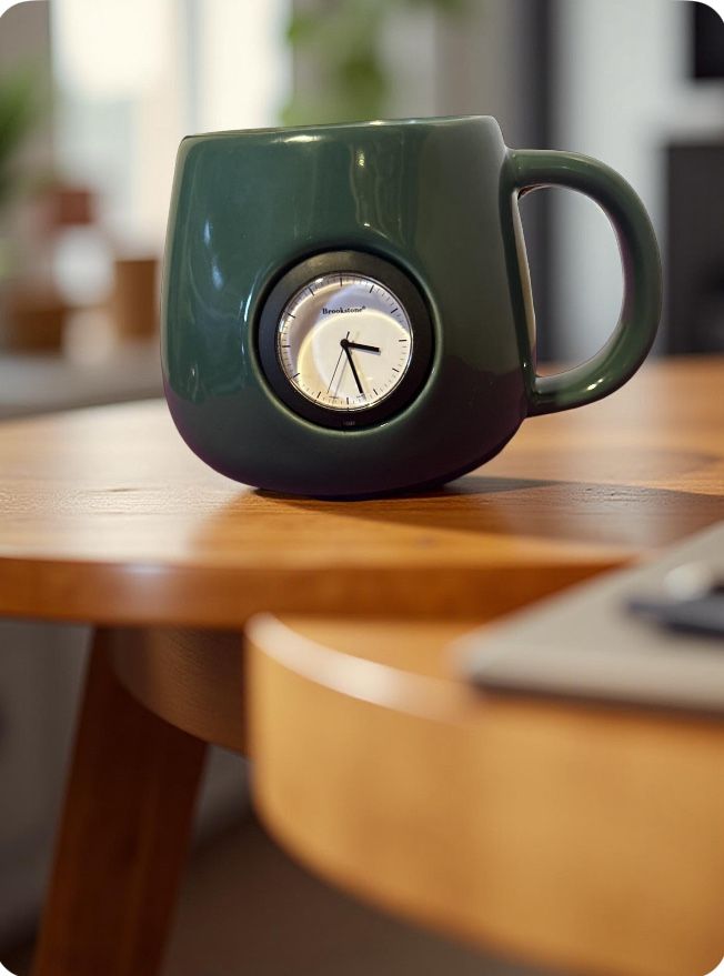 Time Mug (tm) Thailand Clock Hunter Green Coffee Mug