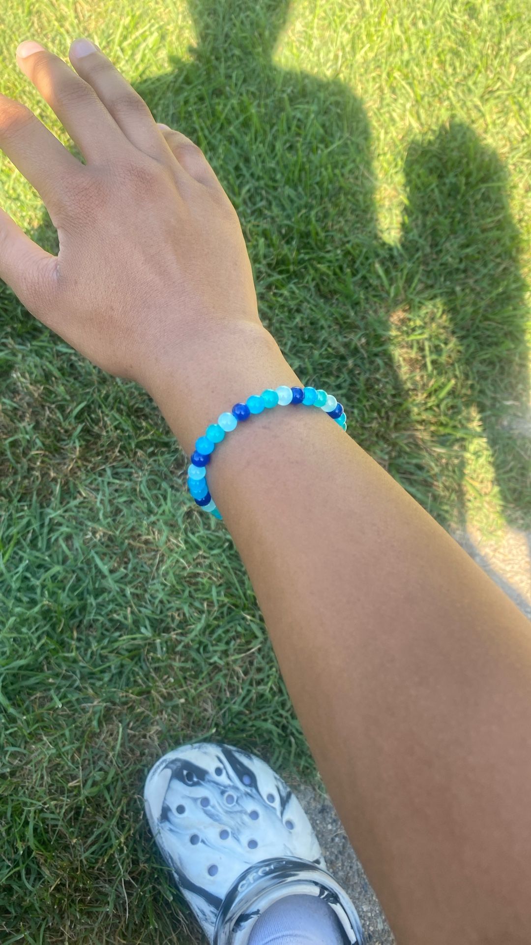 Blue Beaded Bracelet