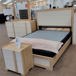 Bedroom Set New Led Bed Queen Set Dresser Nightstand Mirror 