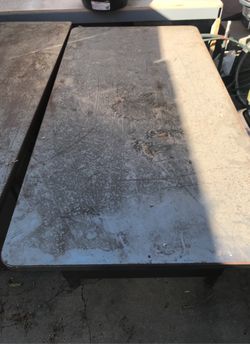 Vintage old steel desk bomber desk