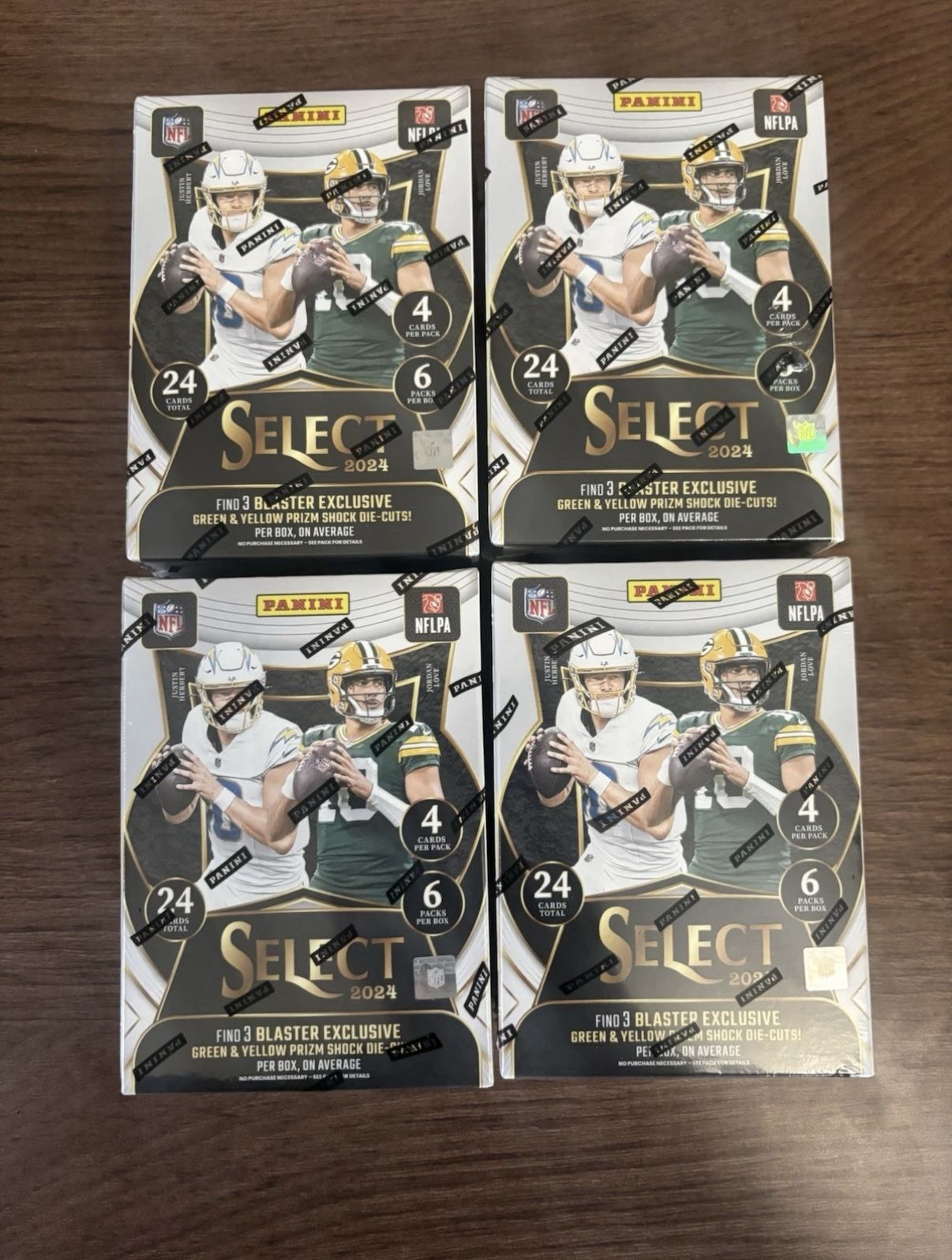 2024 Panini NFL Select Football Trading Card Blaster Box Lot Of 4