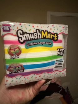 Smushmart Rainbow layer Cake squishy