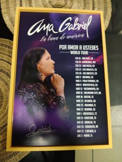 Ana Gabriel Poster Signed