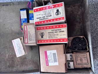 Assorted mostly NOS  vintage?  Industrial electronics.