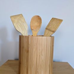 Bamboo Kitchen Utensil Holder