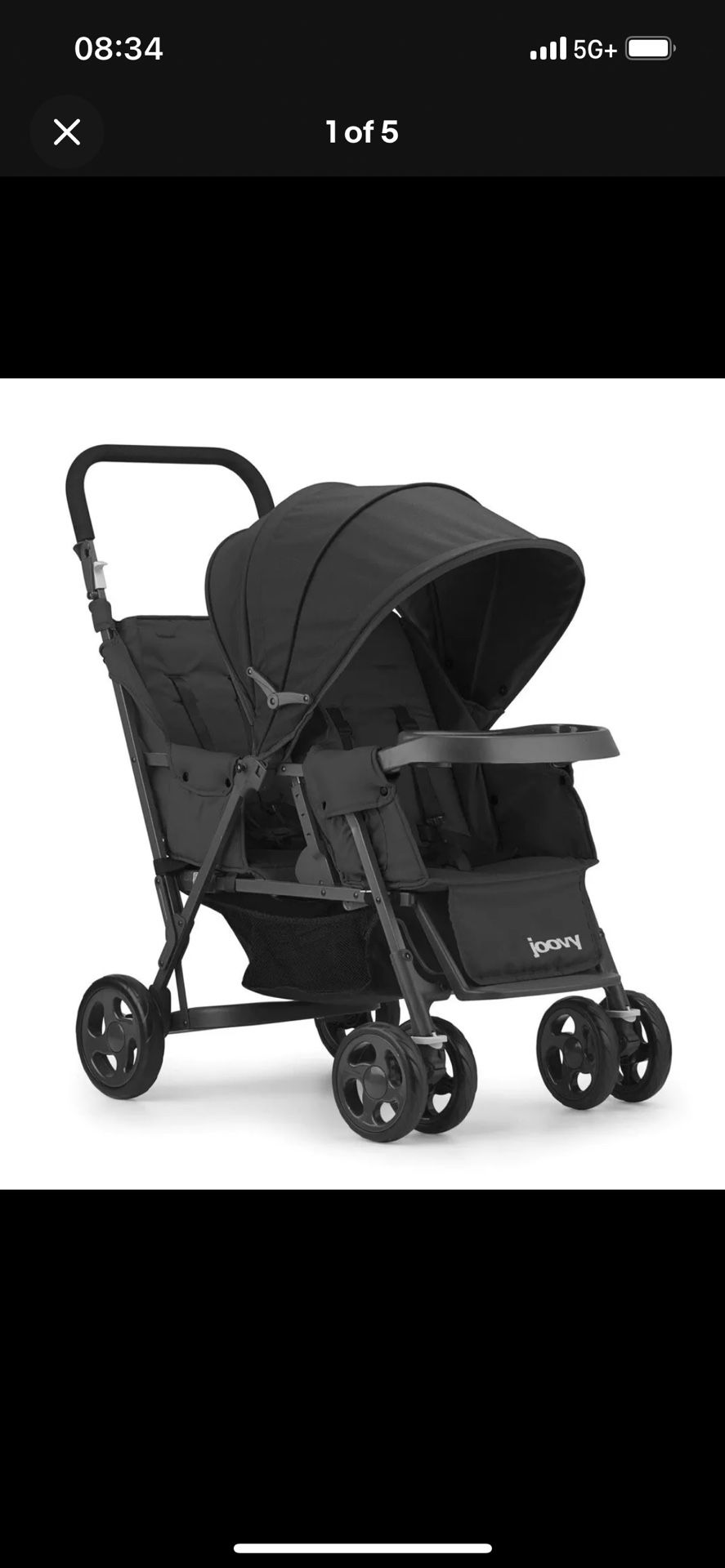Joovy Caboose Too Ultralight 8167 Sit And Stand Tandem Double Stroller