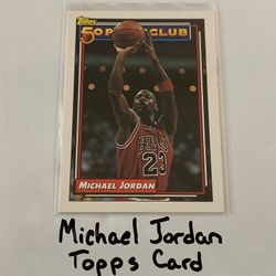 Michael Jordan Chicago Bulls Hall of Fame Guard Topps Card. 