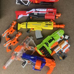 Nerf Guns And A Ton Of Bullets