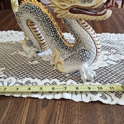 KUTANI Vintage Porcelain Dragon Figurine 