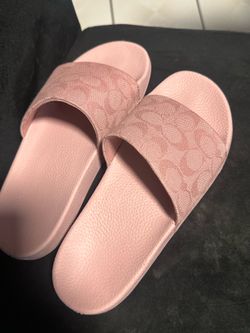 Coach slippers pink
