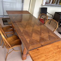 Beautiful Custom Solid Wood Dining Room Table