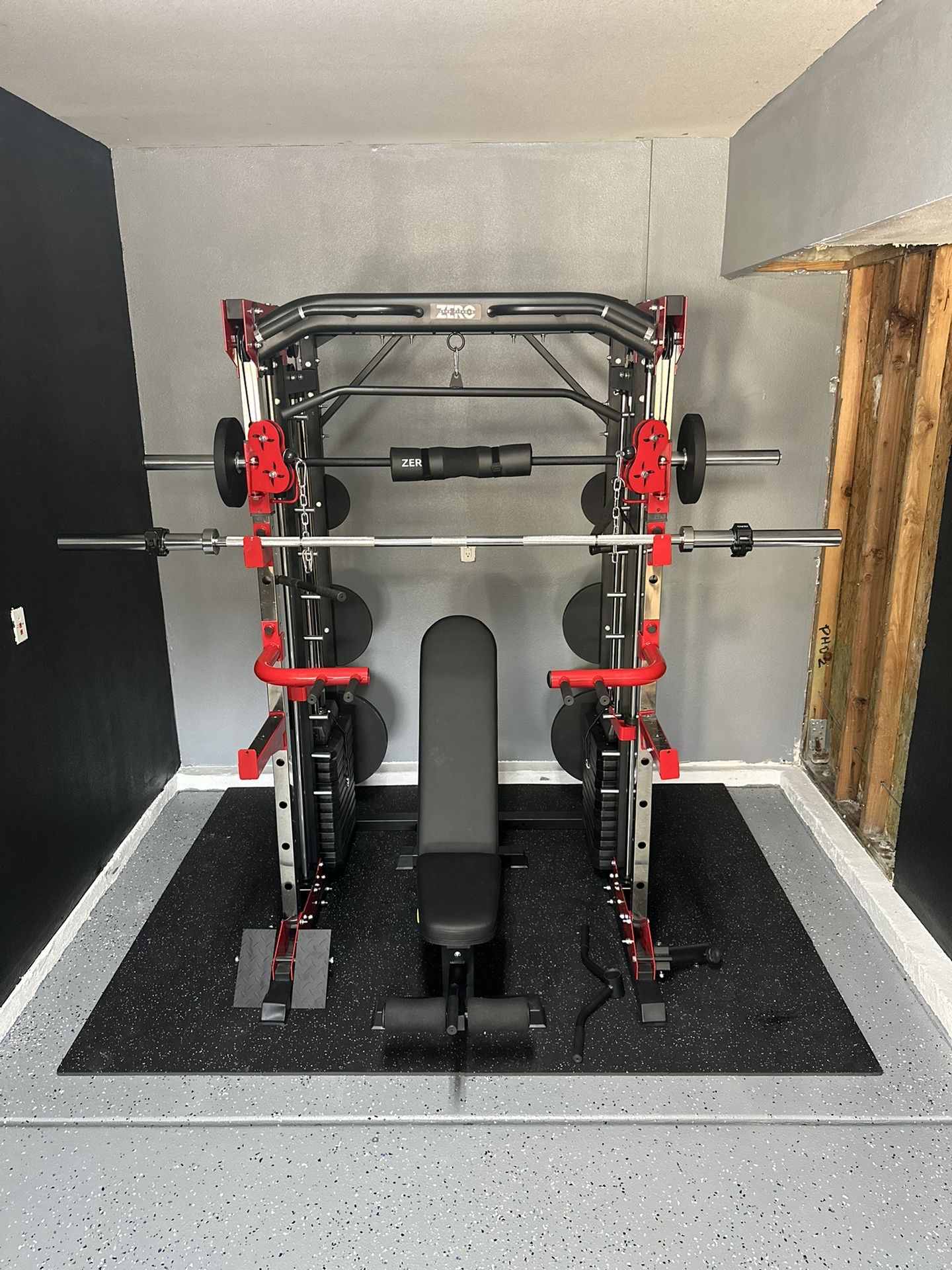 Smith Machine 200 Adjustable Bench 245lb Cast Iron Olympic Weights 7ft Olympic Bar Fitness Gym Equipment FREE DELIVERY/INSTALLATION 🚚 🛠️