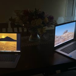 Asus Chromebook Cxb170cka (17.3”) And Hp Chromebook X360 14b-cd0130 (14”)