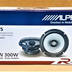Alpine R Series Car Speakers Set 6.5 Inch 2-Way Coaxial Speaker System 300 Watts R2-S65 🚨 Payment Options Available 🚨 No Credit Needed 🚨 