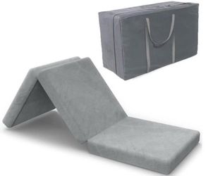 New Sealed Tri Fold Mattress - In Box, 4 Inch