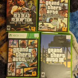 Xbox 360 With 11 Games And 3 Controllers.