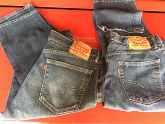 2 levis jeans. 514 and 505 . Both are 34W and 34 L . Excellent condition.